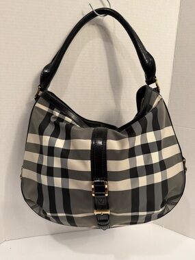 Burberry Nova Check Nylon Shoulder Bag